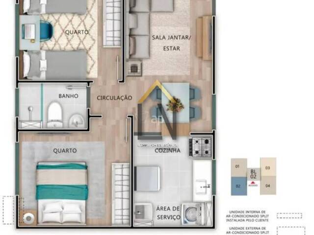 #1912 - Apartamento para Venda em Taubaté - SP
